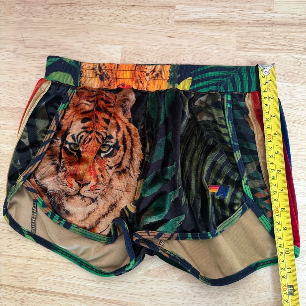 Aviator Nation Multicolor Tiger Print Athletic Shorts - Picture 7 of 7